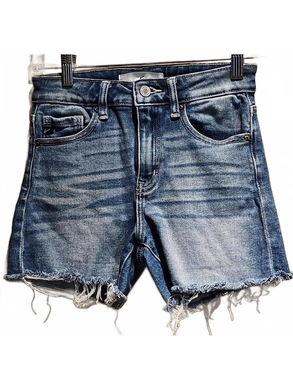 Kancan denim frayed shorts size S